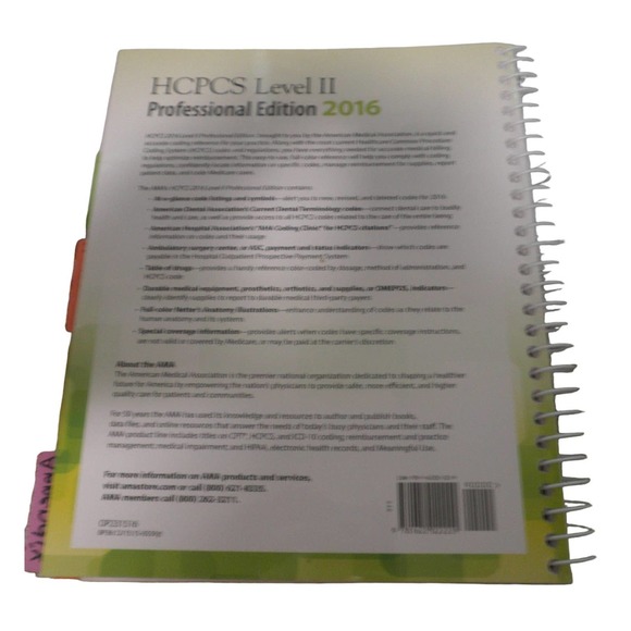 HCPCS 2016 Level II Professional Edition (HCPCS Level II (AMA)) 2016th Edition - Picture 3 of 3